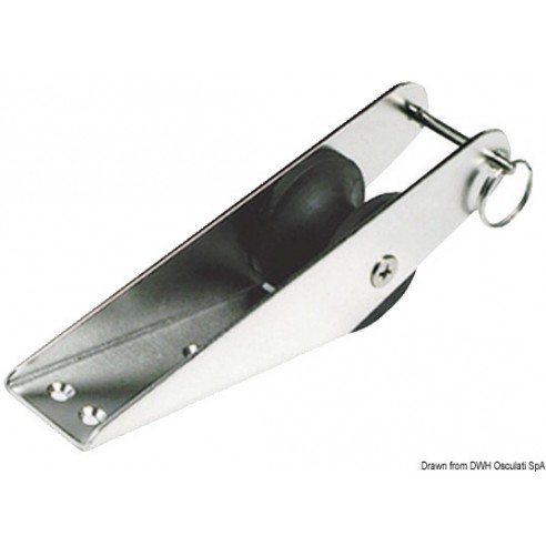 Fixed stainless steel bowsprit for anchors 15 kg. 231.5 mm. - Osculati