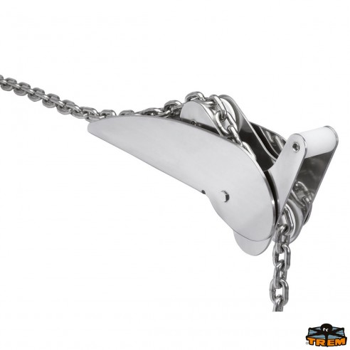 Fixed stainless steel bowsprit for 20 kg anchors. - Can