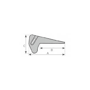 Musone fisso in acciaio inox per ancore 5-10 kg. 2