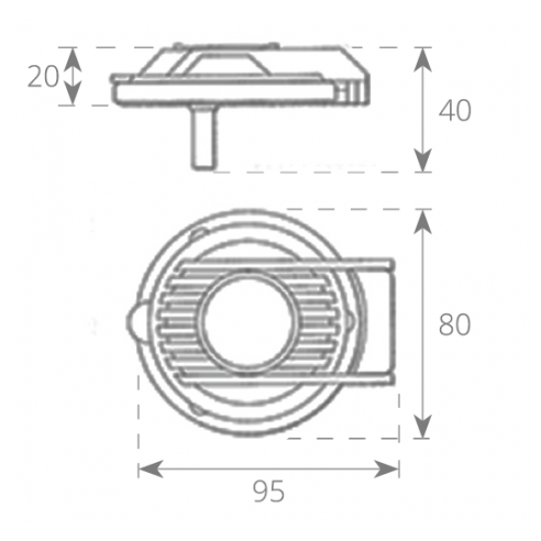 Fotbryter for senking - Lofrans'