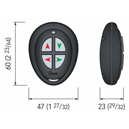 Radiocomando tascabile a 2 canali - Quick