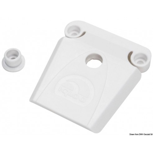 White replacement icebox lock - Igloo Marine