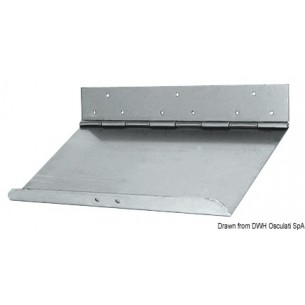 Pair of Bennett stainless steel flap boards 300 x 230 mm.