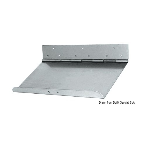 Pair of Bennett stainless steel flap boards 300 x 230 mm.