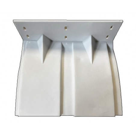 Par med klaffplater i polyetylen, 380 x 260 mm.