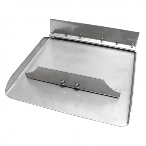 Coppia Tavole flap Bennett in acciaio inox 406 x 229 mm.