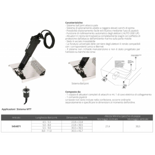 MTT 301 mm 12 V sähköinen toimilaite - Uflex 2