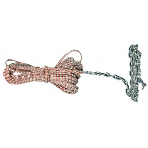 Piece of rope with chain
