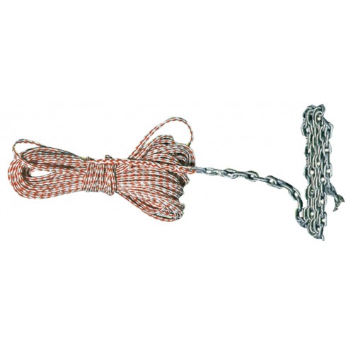 Piece of rope with chain