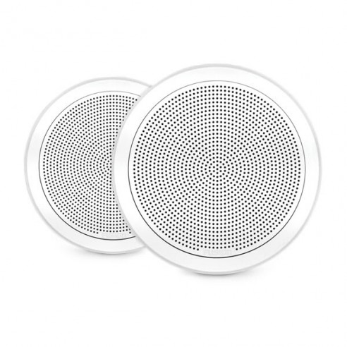 Full-Range FM series round 200 W white marine speakers - Fusion