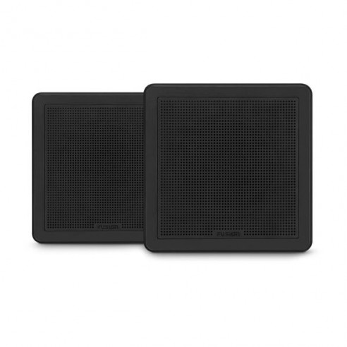 Black 120 W Square FM Series Full-Range Marine Speakers - Fusion