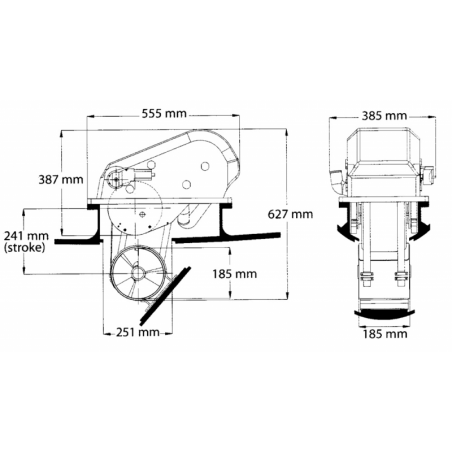 CR70 12V 4.8kW Bow Thruster - Max Power
