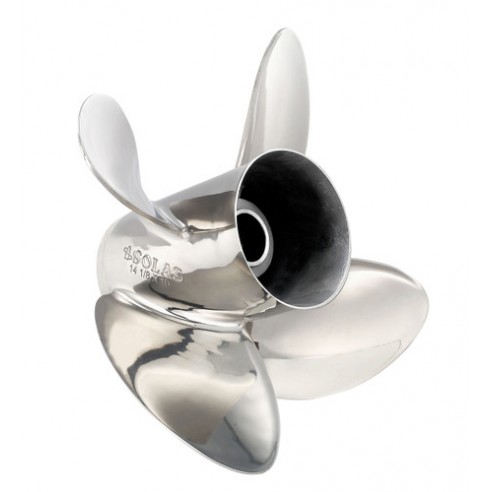 Mercury 200 Hp 4T steel 4-blade propeller 14 1/4x17L - Solas