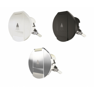 Rund nisch för duschmunstycke