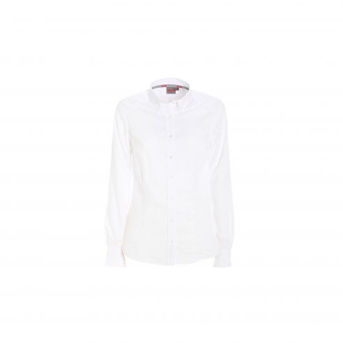 Women's no-iron Deck bright white shirt - Slam