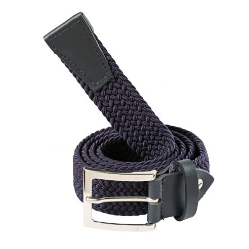 Deck dark navy braided elastic belt - Slam