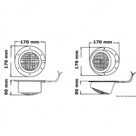 Täysin vesitiivis valkoinen ABS-kansivalo