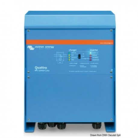 Combined system with battery charger and inverter - Victron Quattro
