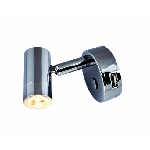 Led Spotlight Testalettto with USB Socket - Plastimo