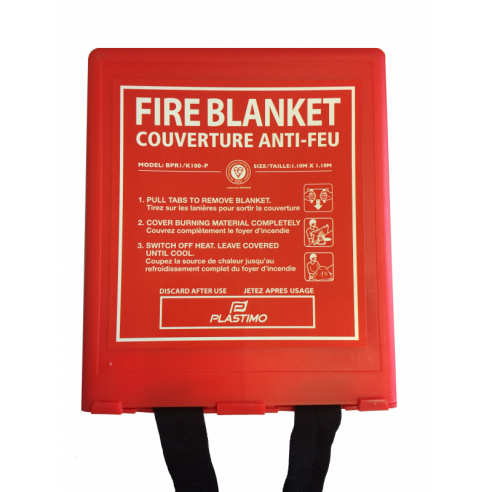 Fire blanket 100x100 cm. - Plastimo