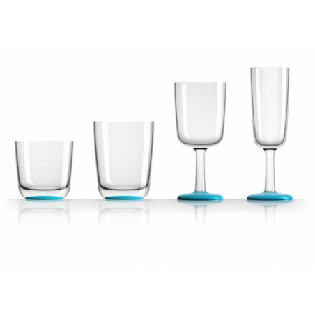 Laguna Blue Champagne Glass - Plastimo