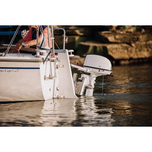 Tohatsu MFS 5 hk LPG påhengsmotor med ekstern tank og rorkultstyring