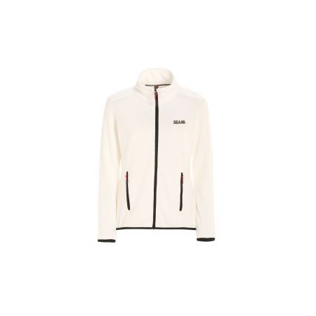 Act Grid Fleece damessweater off white - Slam