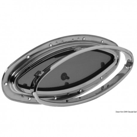 Elliptical porthole stainless steel AISI 316 - SCM