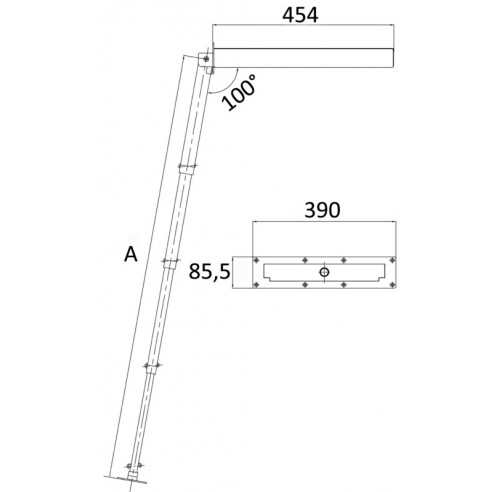 Retractable ladder - Standard version