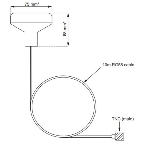 GA200 passieve GPS-antenne - Raymarine