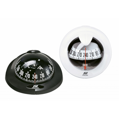 Plastimo Offshore 75 Black Compasses - recessed for horizontal planes