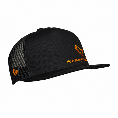 Cappello con visiera piatta All Black Cap - Savage Gear
