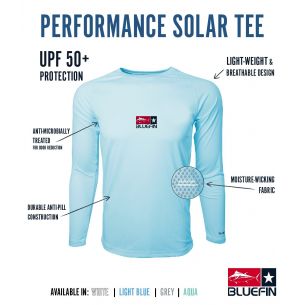 Performance Solar Tees UPF 50+ kalastuspaita - Bluefin USA 2