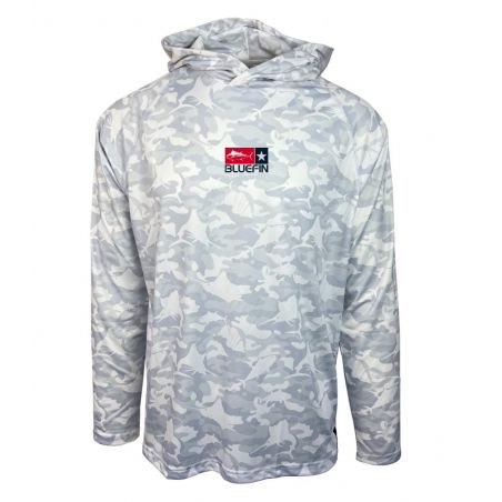 Superlight UPF 50 Hooded Fishing Shirt - Bluefin USA