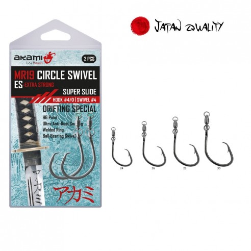 AKAMI HOOKS SERIE MR19 SWIVEL 24JPN