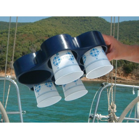 Vassoio in poliuretano per bicchieri e bottiglie