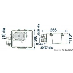 Harmaaveden keräyskaivo automaattisella pumpulla - Attwood 2