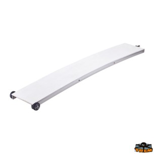 200 cm fast gangvei med en enkelt aluminiumsramme og tredekke - Trem