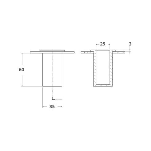 Fixed floating walkway 220 cm. - Plastimo