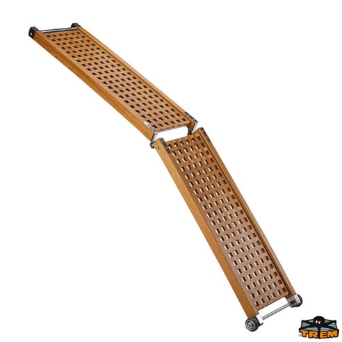 200 cm. wooden folding walkway with wheels - Trem