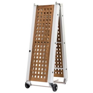 210 cm. aluminum folding walkway with teak tread - Osculati