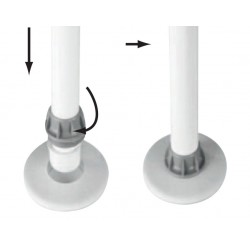 Teleskooppinen pöydän tuki 520–600 mm 2