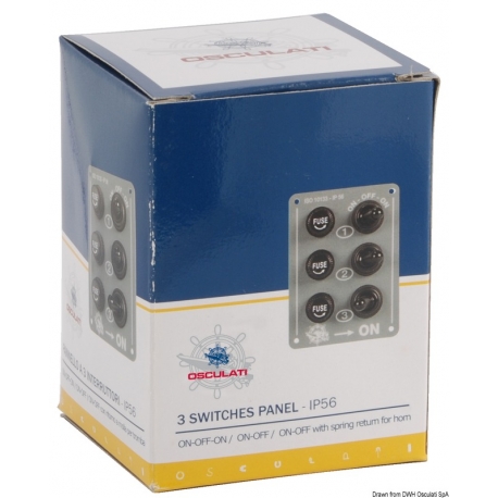 Grijs aluminium elektrisch paneel