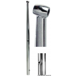 Mirror polished AISI 316 stainless steel stanchions for male bases