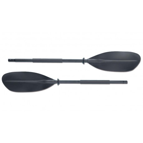 Double paddle with removable joint and ABS paddles for canoes and kayaks