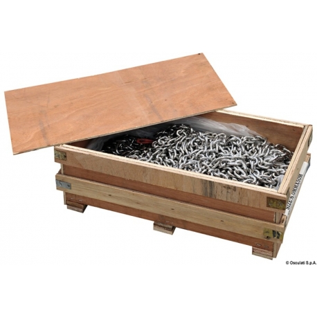 Hot-dip galvanized calibrated chain suitable for anchor winches