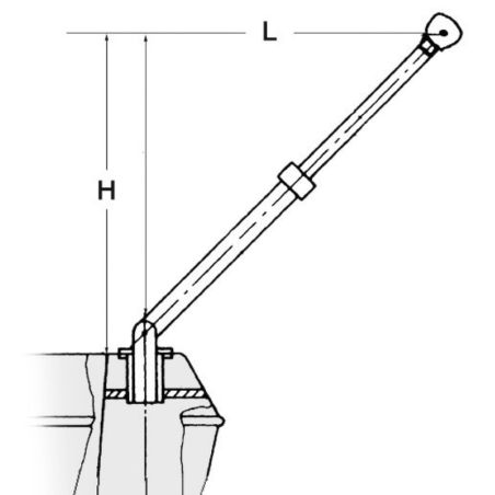 Teleskopkran upp till 380 kg.