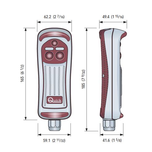 Pulsantiera HRC 1008 a 8 canali - Quick