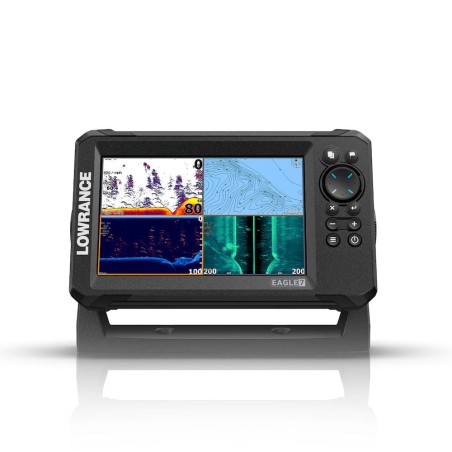 Lowrance Eagle 7 fiskeekkolodd med TripleShot HD-svinger