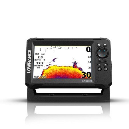 Lowrance Eagle 7 fiskeekkolodd med TripleShot HD-svinger